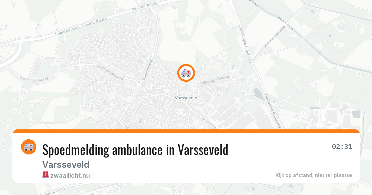 Spoedmelding ambulance in Varsseveld — 21 jul 2026