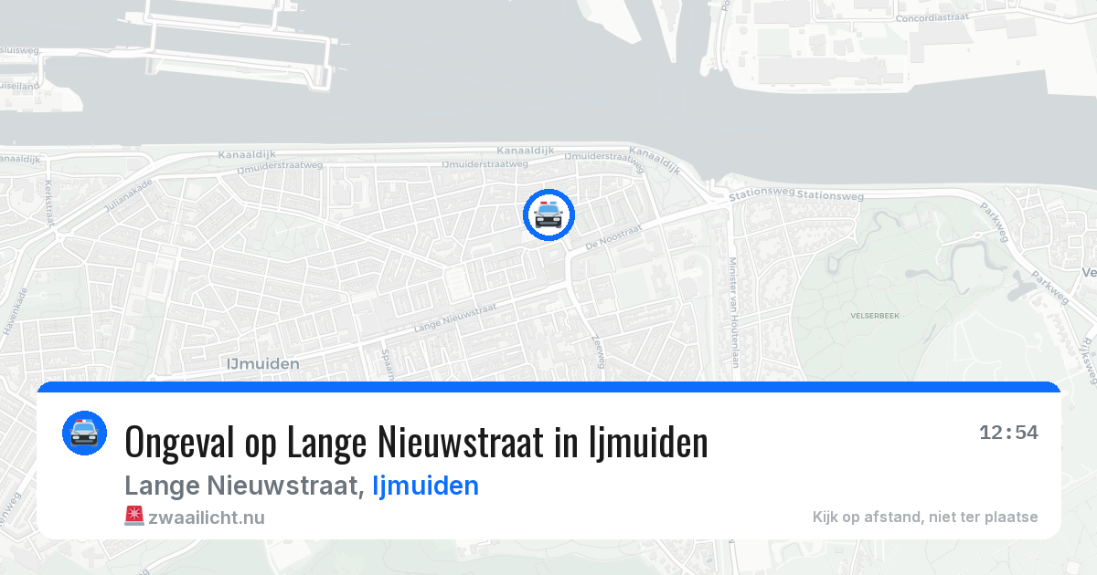 Ongeval op Lange Nieuwstraat in Ijmuiden — 14 jul 2026