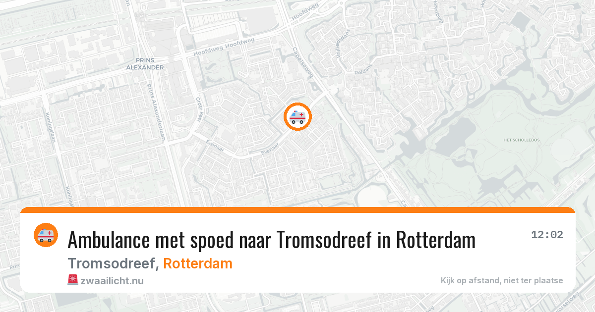 Ambulance met spoed naar Tromsodreef in Rotterdam — 24 jul 2026
