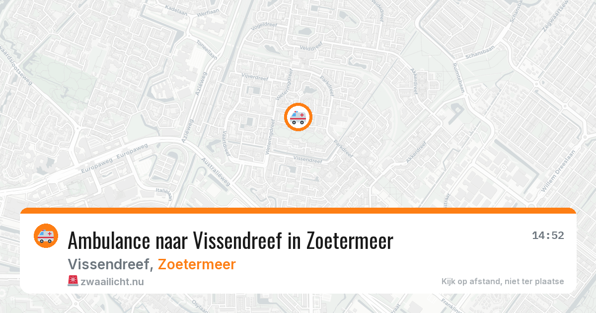 Ambulance naar Vissendreef in Zoetermeer — 5 jun 2026