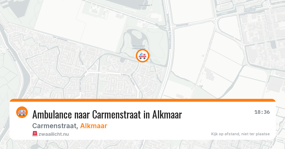 Ambulance naar Carmenstraat in Alkmaar — 17 mei 2026