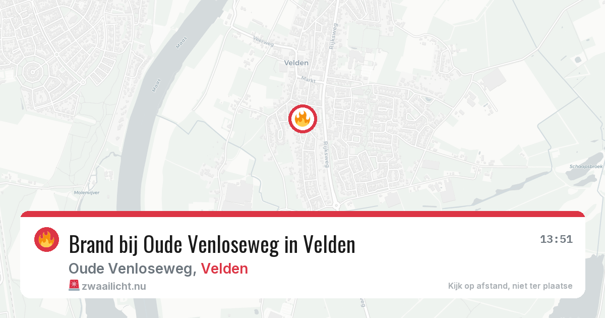 Brand bij Oude Venloseweg in Velden — 13 mei 2026
