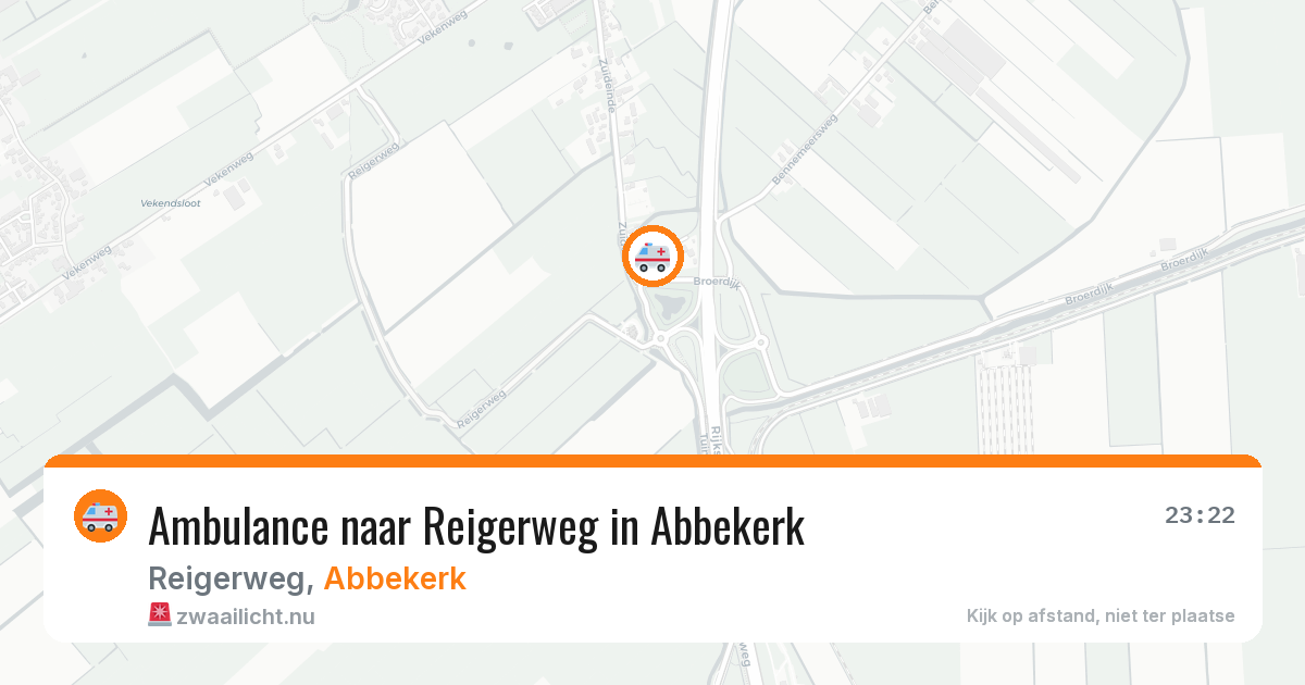 Ambulance naar Reigerweg in Abbekerk — 29 jun 2026