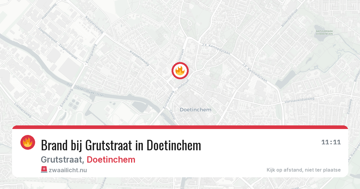 Brand bij Grutstraat in Doetinchem — 28 mrt 2026