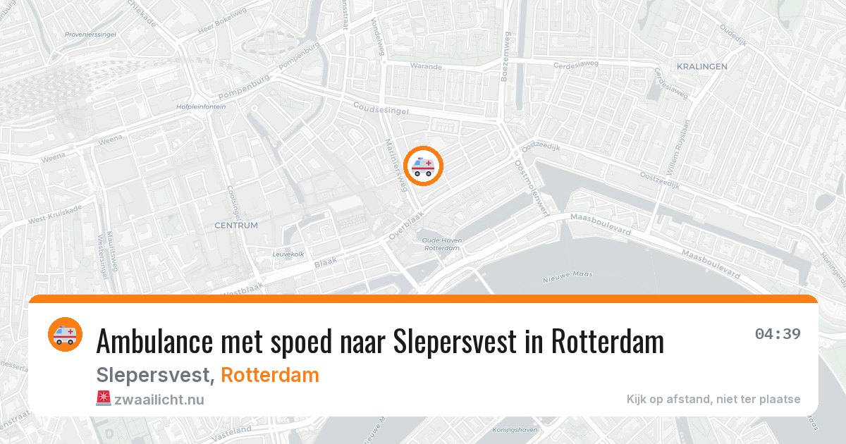 Ambulance met spoed naar Slepersvest in Rotterdam — 31 mei 2026