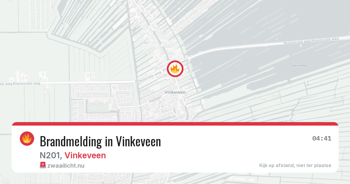 Brandmelding in Vinkeveen — 13 apr 2026
