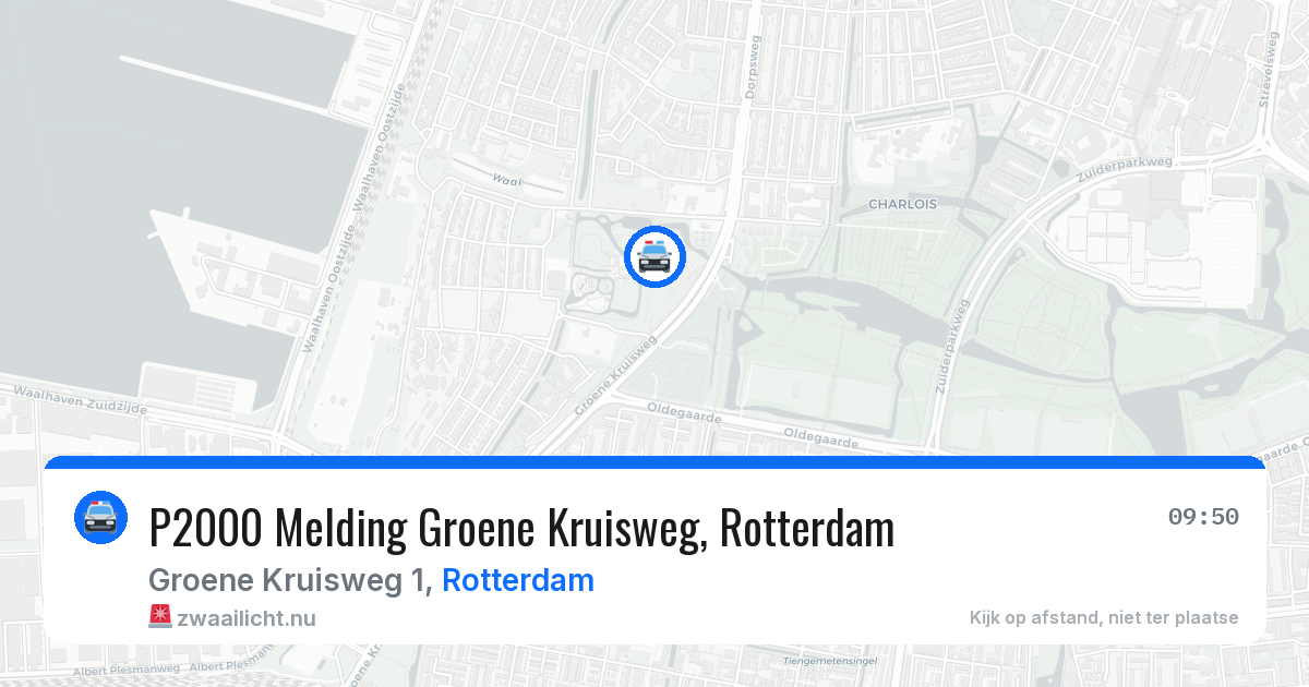 P2000 Melding Groene Kruisweg, Rotterdam — 27 mei 2026