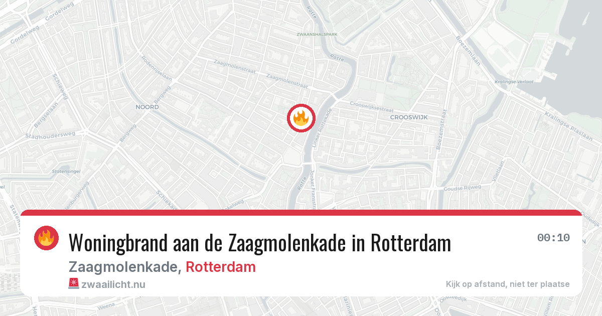 Woningbrand aan de Zaagmolenkade in Rotterdam — 8 mei 2026