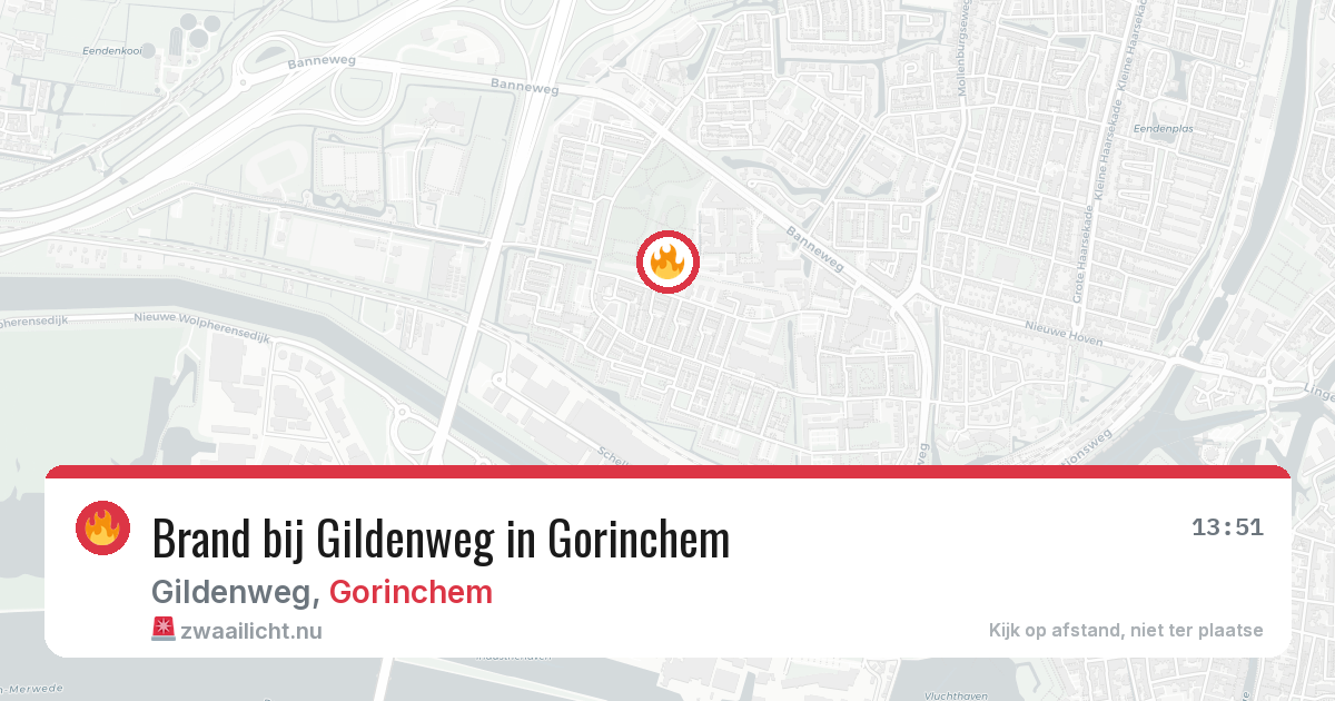 Brand bij Gildenweg in Gorinchem — 20 mei 2026