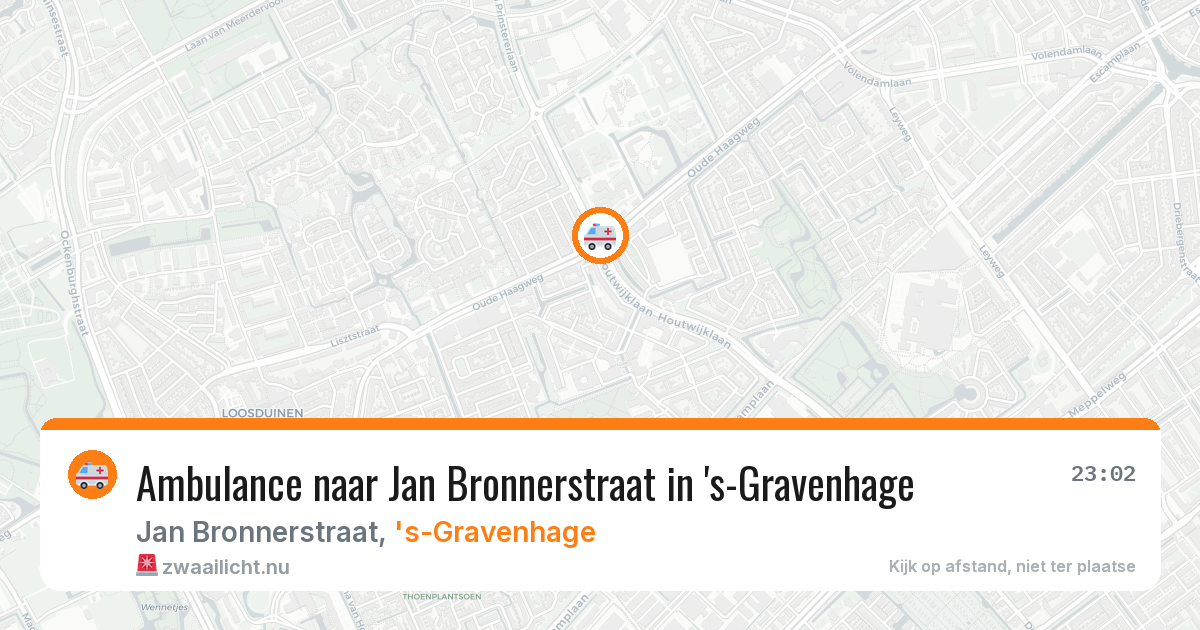 Ambulance naar Jan Bronnerstraat in 's-Gravenhage — 17 jul 2026