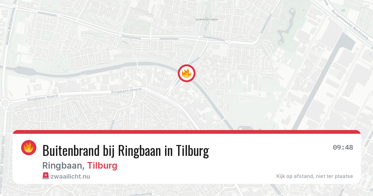Buitenbrand bij Ringbaan in Tilburg — 23 jul 2026