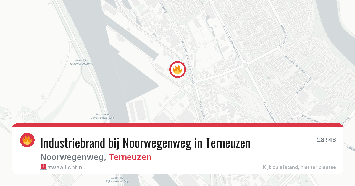 Industriebrand bij Noorwegenweg in Terneuzen — 30 apr 2026