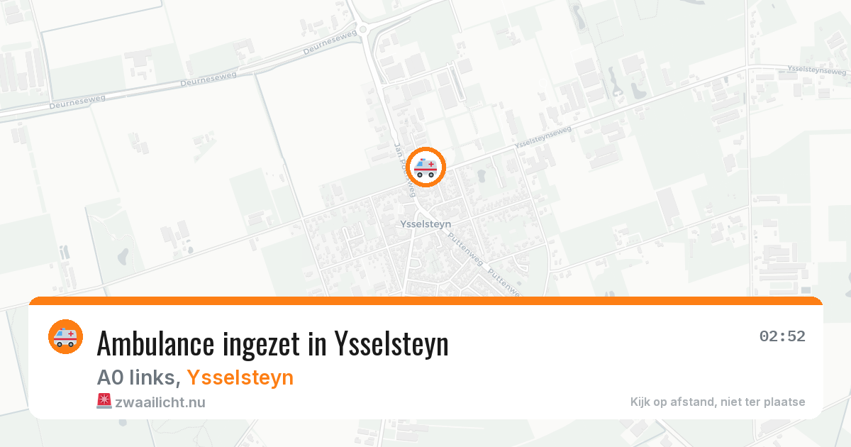 Ambulance ingezet in Ysselsteyn — 7 jun 2026
