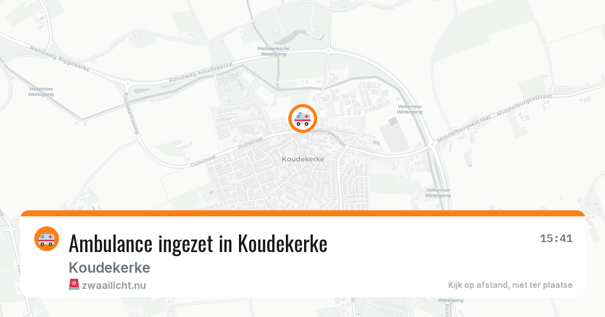 Ambulance ingezet in Koudekerke — 15 jul 2026