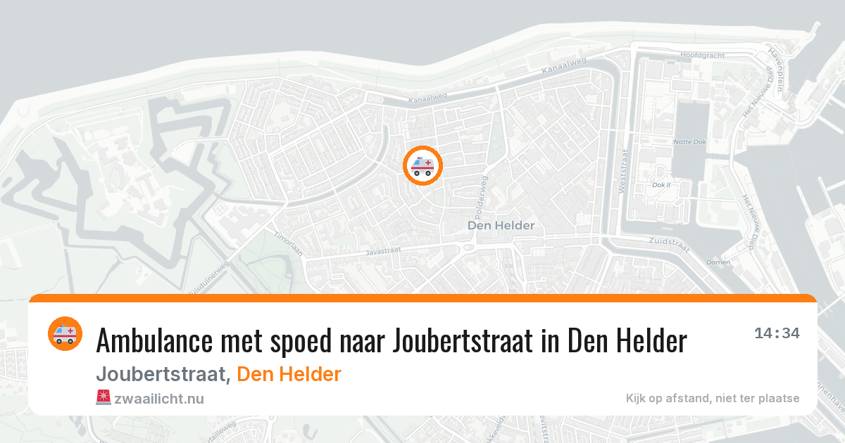 Ambulance met spoed naar Joubertstraat in Den Helder — 2 mei 2026
