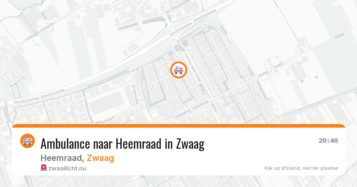 Ambulance naar Heemraad in Zwaag — 6 mei 2026