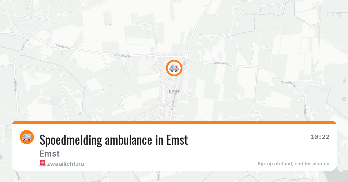 Spoedmelding ambulance in Emst — 12 jul 2026