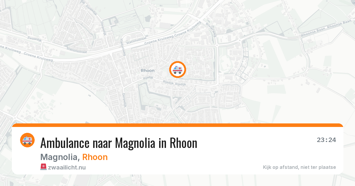 Ambulance naar Magnolia in Rhoon — 20 jul 2026