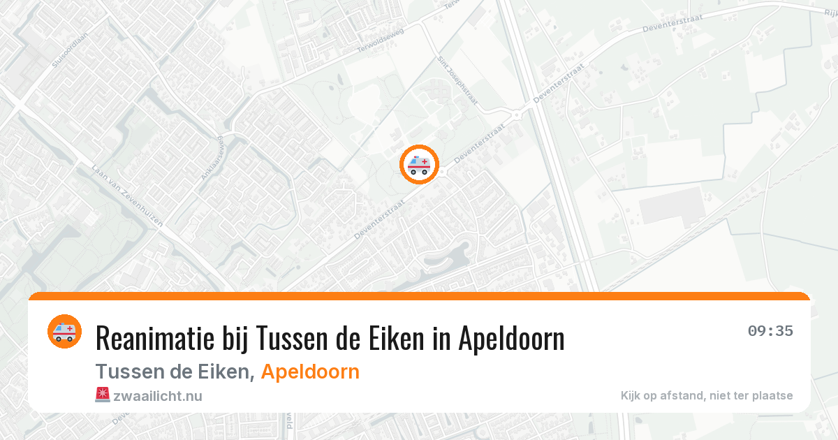 Reanimatie bij Tussen de Eiken in Apeldoorn — 7 apr 2026