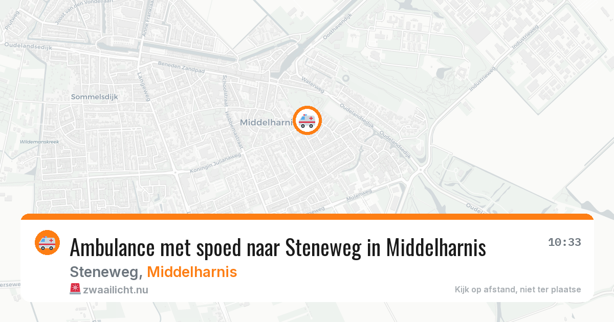 Ambulance met spoed naar Steneweg in Middelharnis — 21 mei 2026