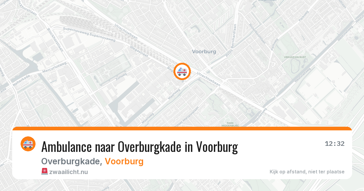 Ambulance naar Overburgkade in Voorburg — 24 mei 2026