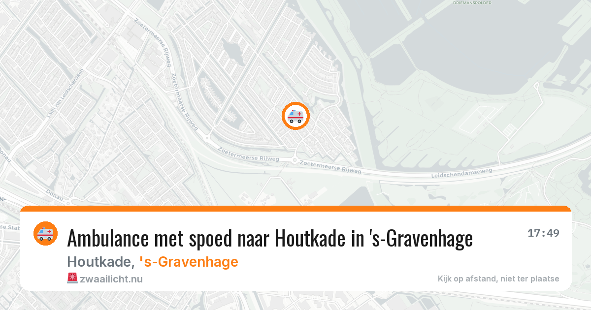 Ambulance met spoed naar Houtkade in 's-Gravenhage — 20 mei 2026