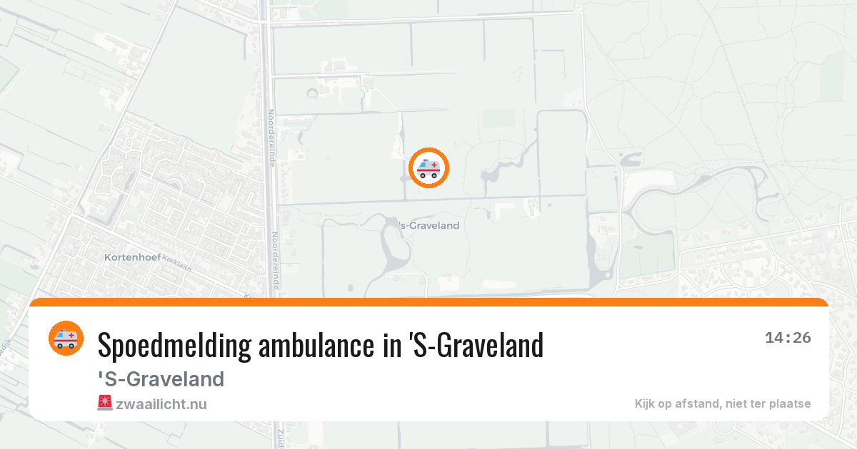 Spoedmelding ambulance in 'S-Graveland — 25 mei 2026