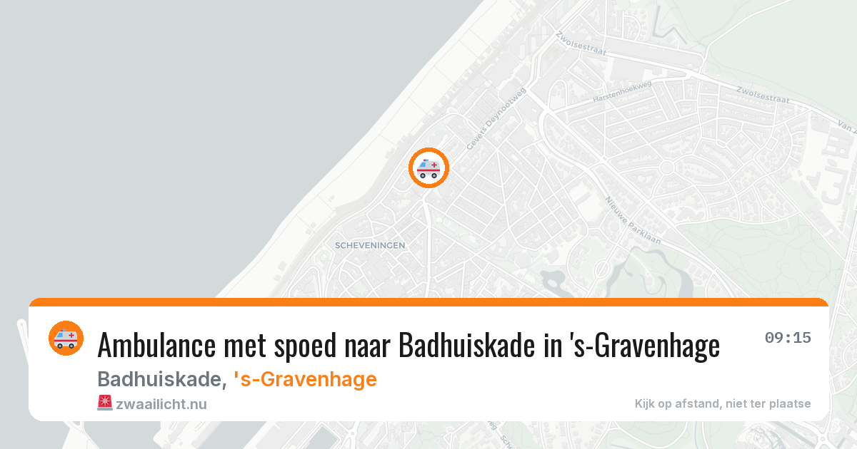Ambulance met spoed naar Badhuiskade in 's-Gravenhage — 1 jun 2026