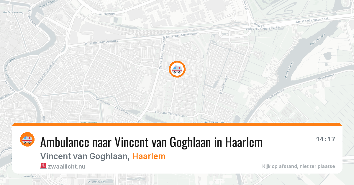 Ambulance naar Vincent van Goghlaan in Haarlem — 25 jul 2026