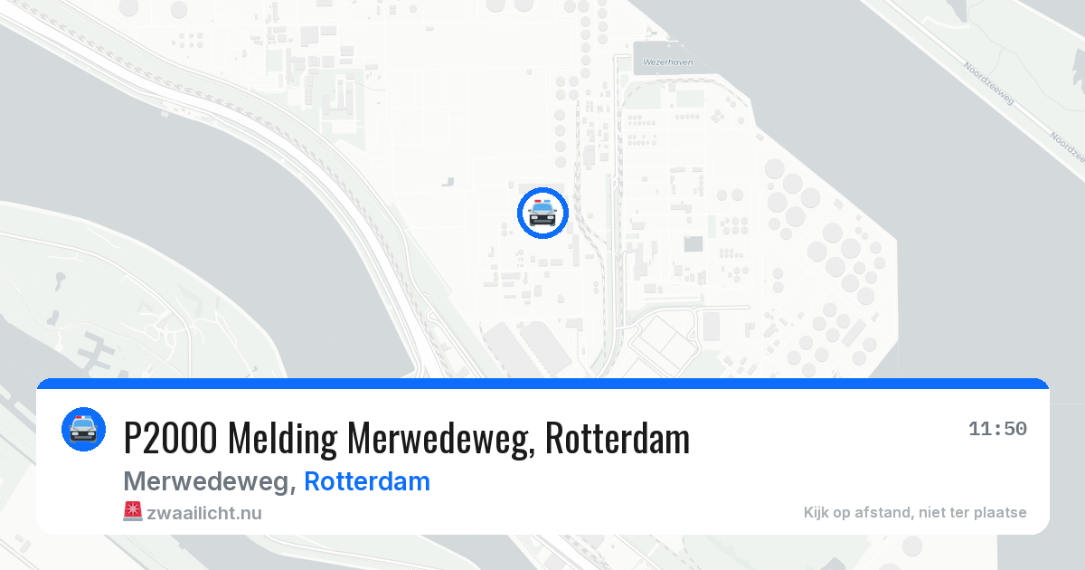 P2000 Melding Merwedeweg, Rotterdam — 1 apr 2026