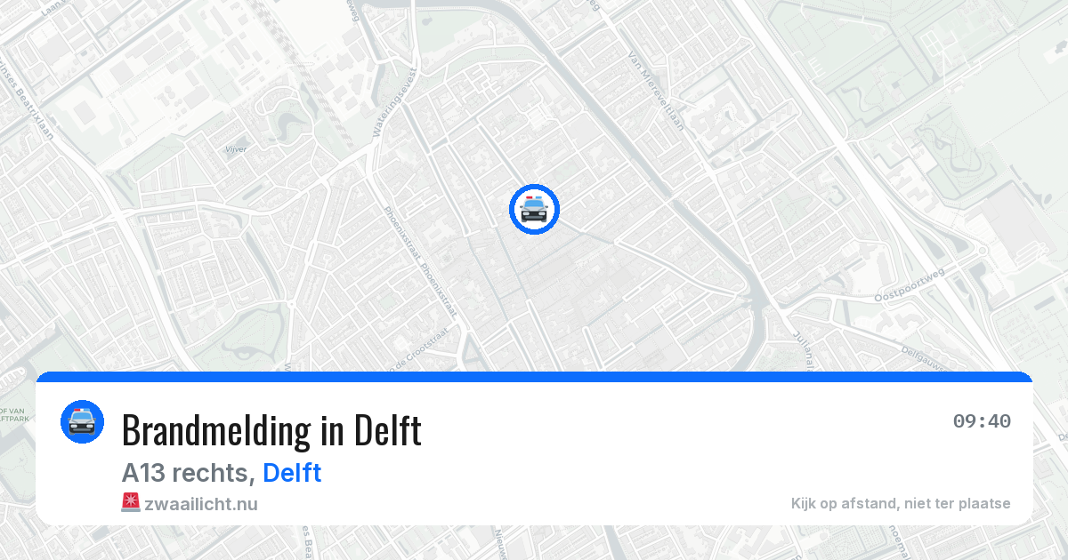 Brandmelding in Delft — 19 mei 2026