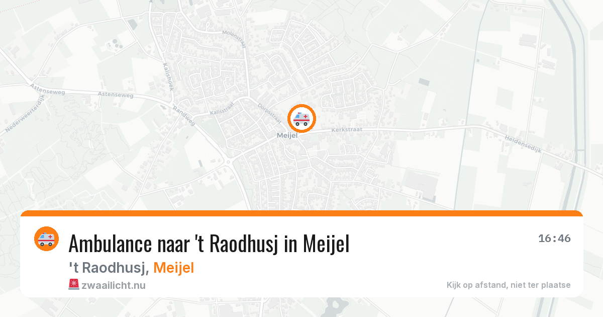 Ambulance naar 't Raodhusj in Meijel — 17 jul 2026
