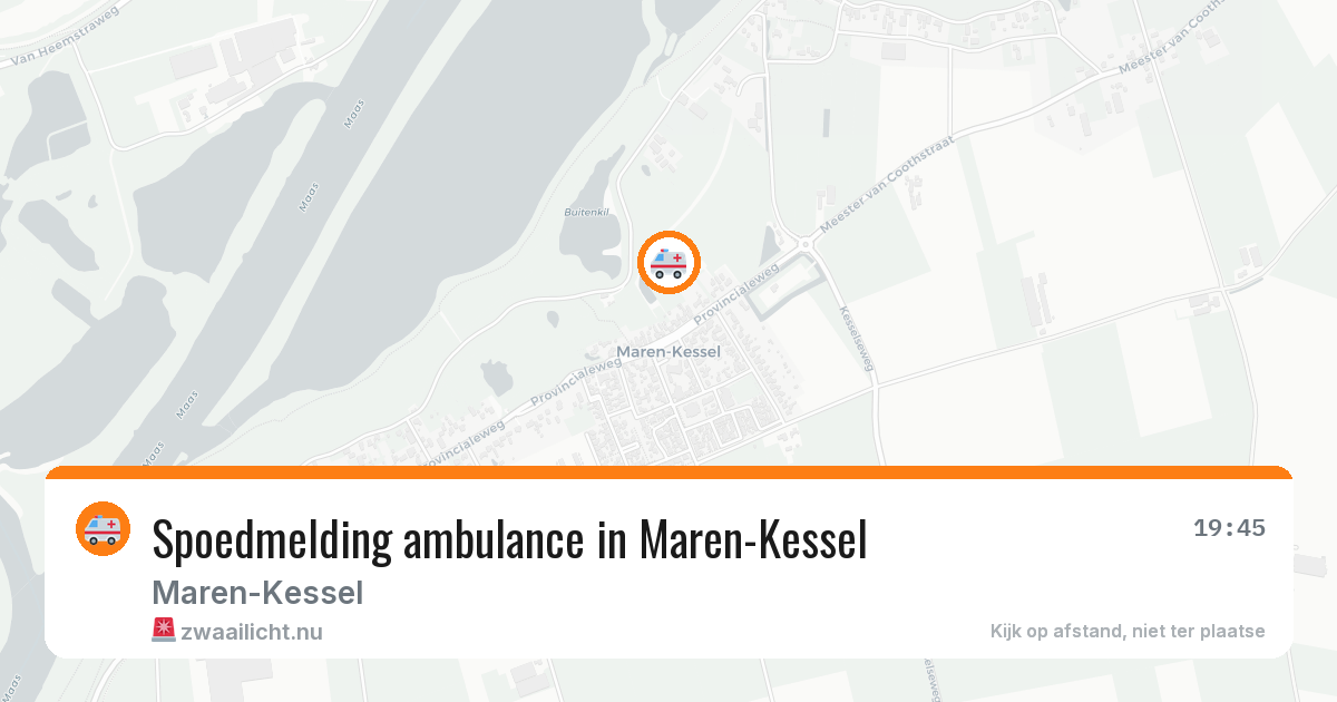 Spoedmelding ambulance in Maren-Kessel — 5 mei 2026