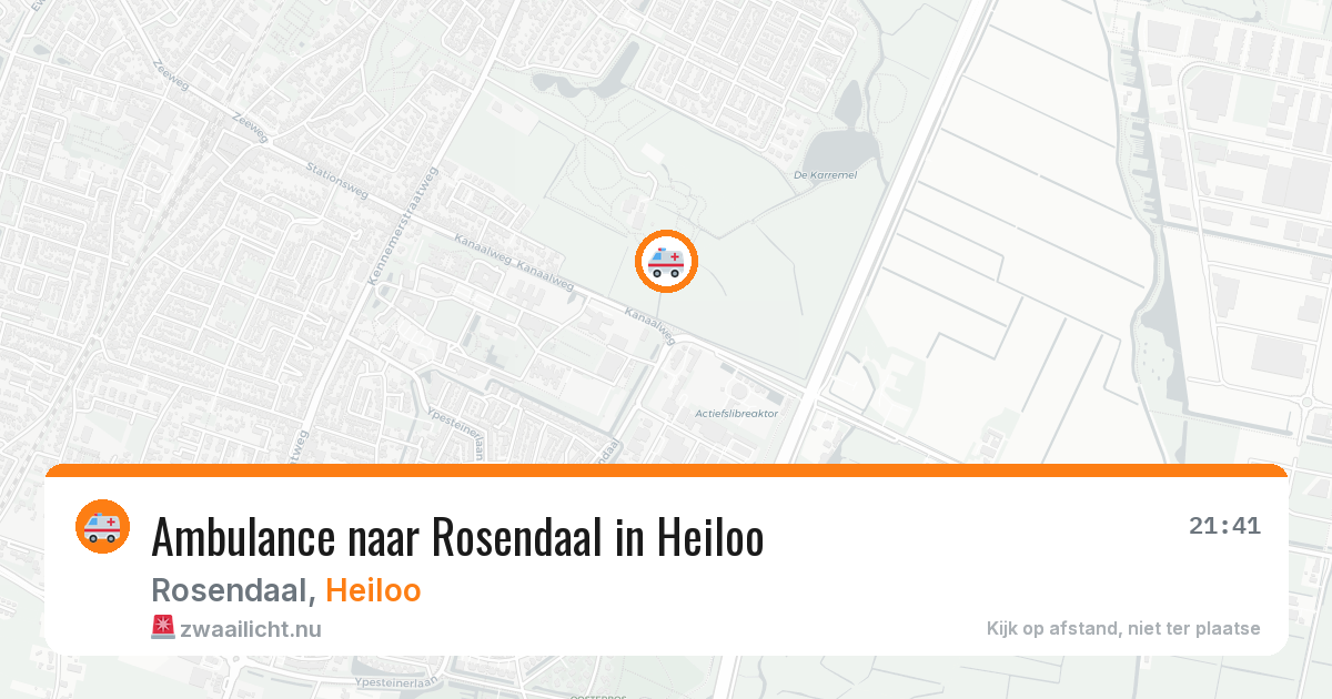 Ambulance naar Rosendaal in Heiloo — 27 apr 2026