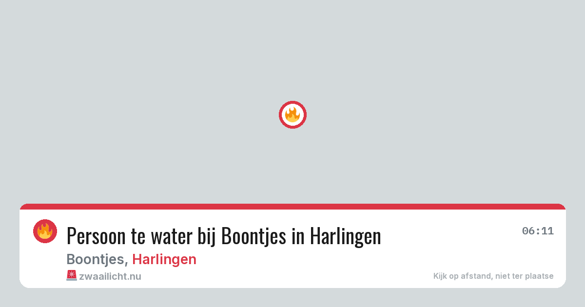 Persoon te water bij Boontjes in Harlingen — 15 jul 2026