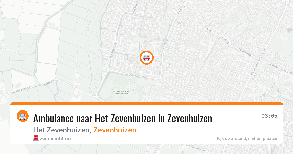Ambulance naar Het Zevenhuizen in Zevenhuizen — 29 mei 2026