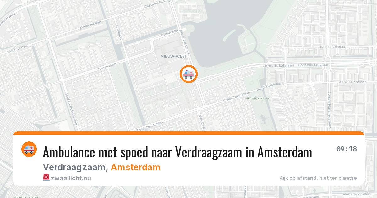 Ambulance met spoed naar Verdraagzaam in Amsterdam — 13 apr 2026