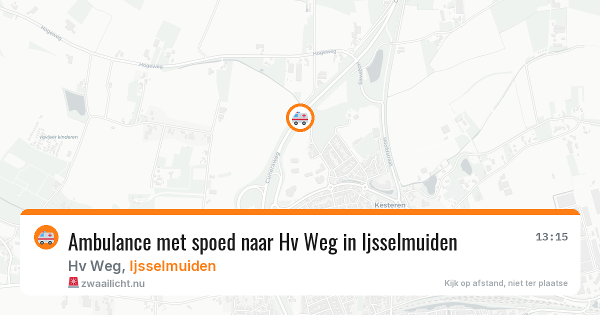 Ambulance met spoed naar Hv Weg in Ijsselmuiden — 23 jan 2026