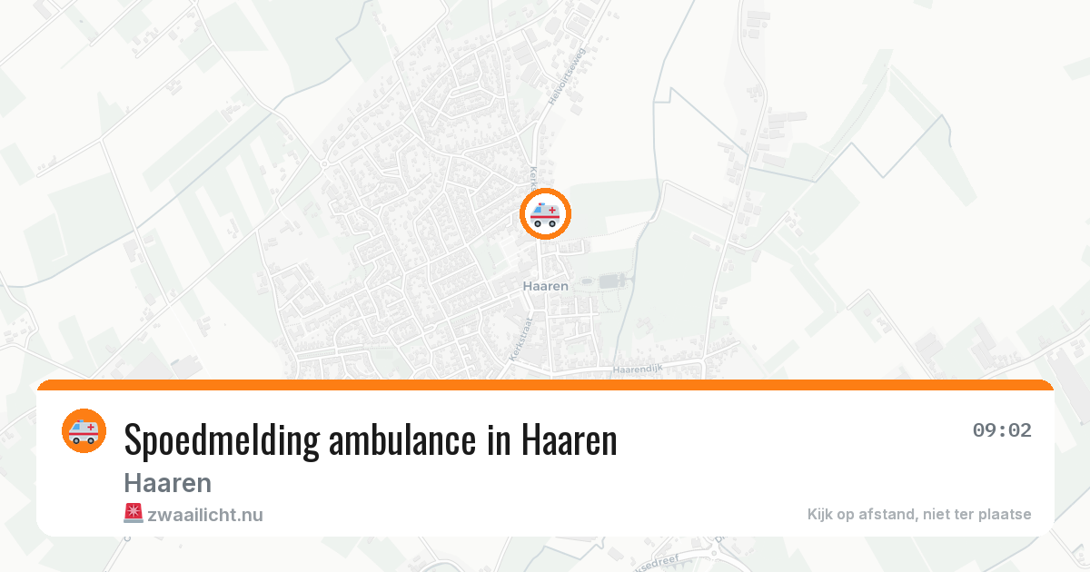 Spoedmelding ambulance in Haaren — 8 jul 2026