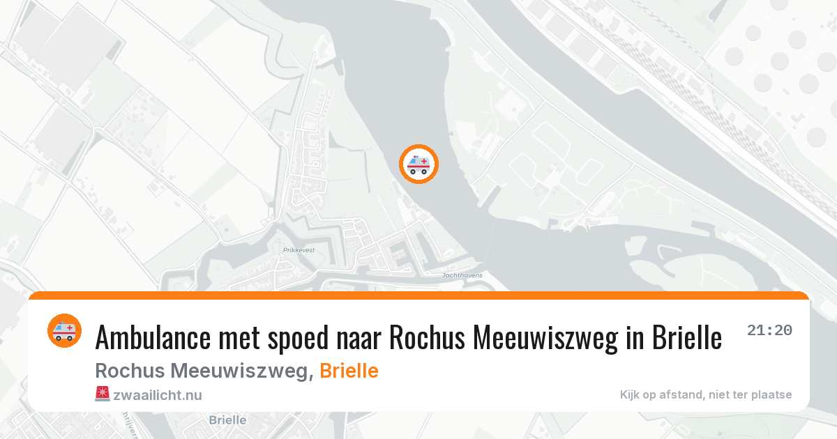 Ambulance met spoed naar Rochus Meeuwiszweg in Brielle — 17 jul 2026