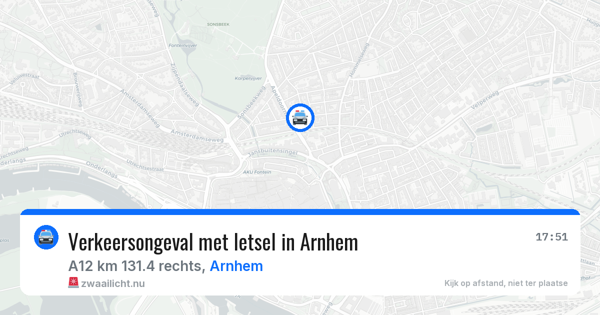 Verkeersongeval met letsel in Arnhem — 30 mrt 2026