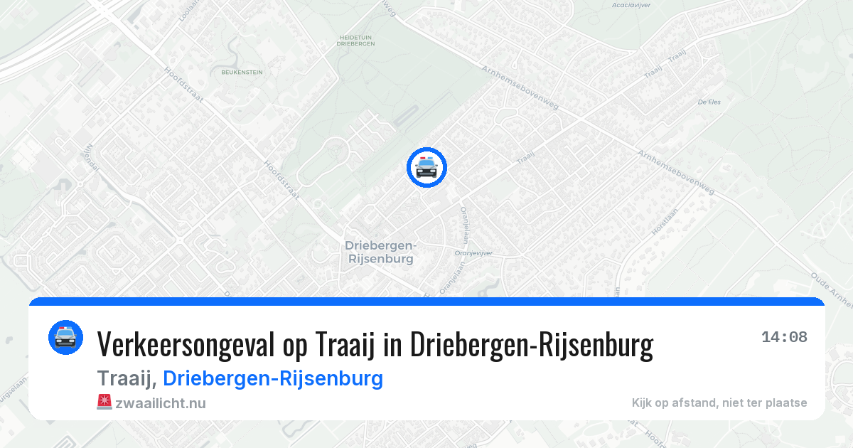 Verkeersongeval op Traaij in Driebergen-Rijsenburg — 26 mei 2026