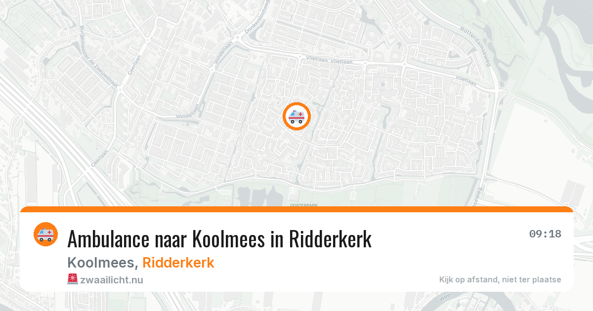 Ambulance naar Koolmees in Ridderkerk — 23 jul 2026