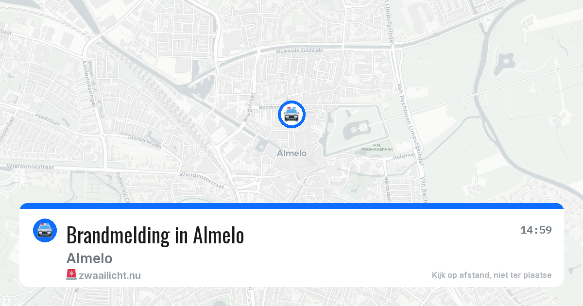 Brandmelding in Almelo — 11 mei 2026