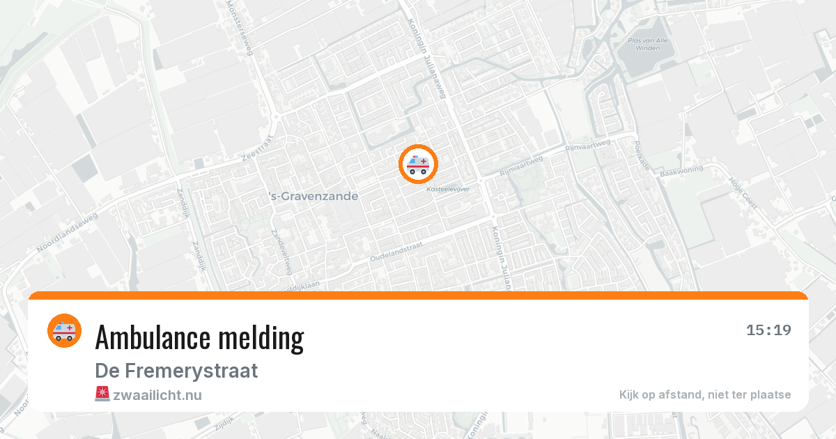 Ambulance melding — 26 jul 2026