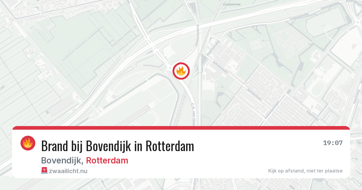 Brand bij Bovendijk in Rotterdam — 27 apr 2026