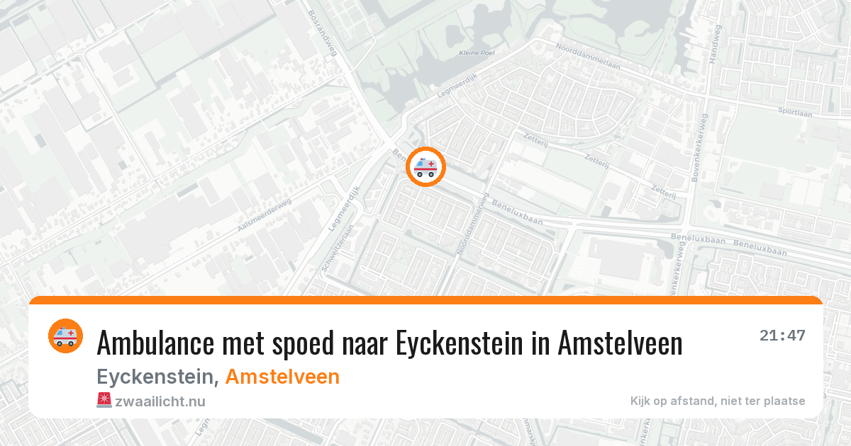Ambulance met spoed naar Eyckenstein in Amstelveen — 2 jun 2026