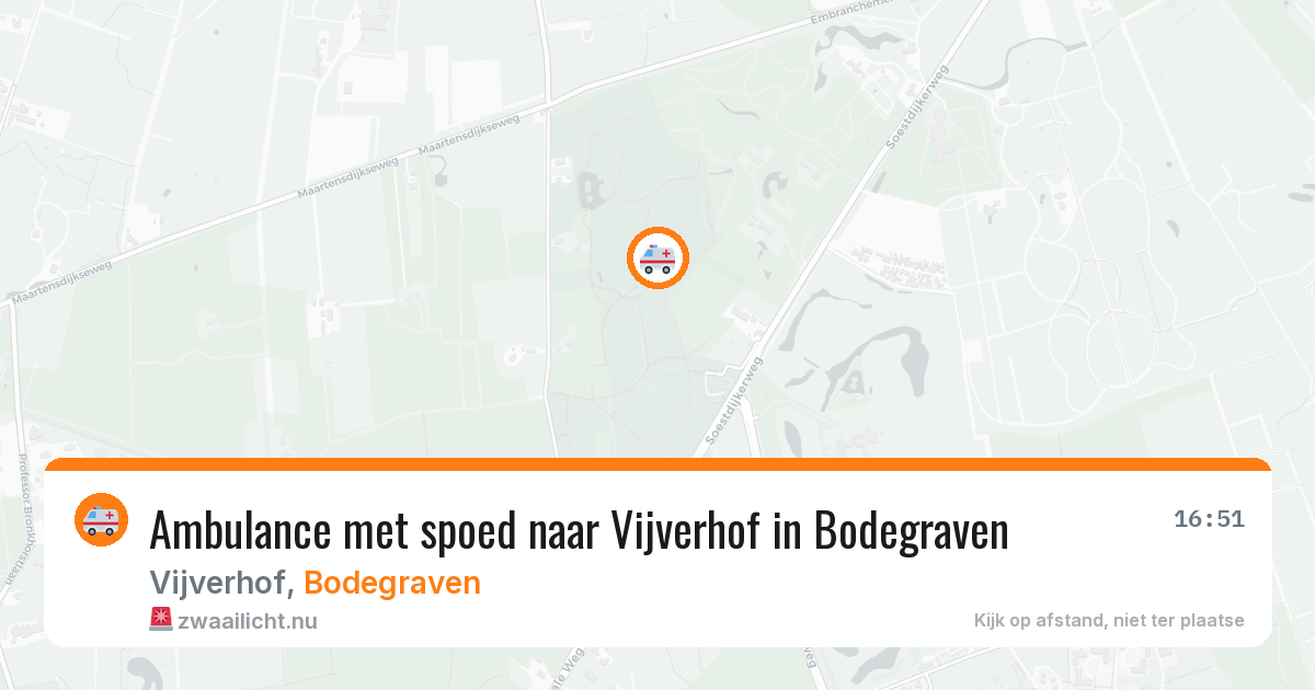 Ambulance met spoed naar Vijverhof in Bodegraven — 18 jan 2026