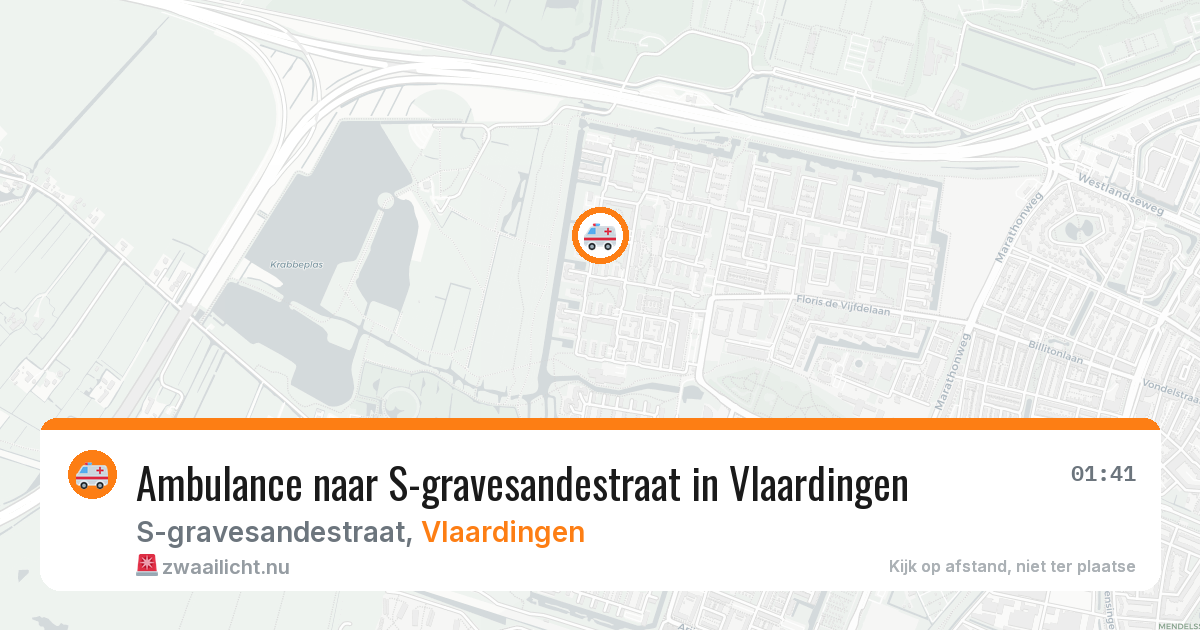 Ambulance naar S-gravesandestraat in Vlaardingen — 14 mei 2026