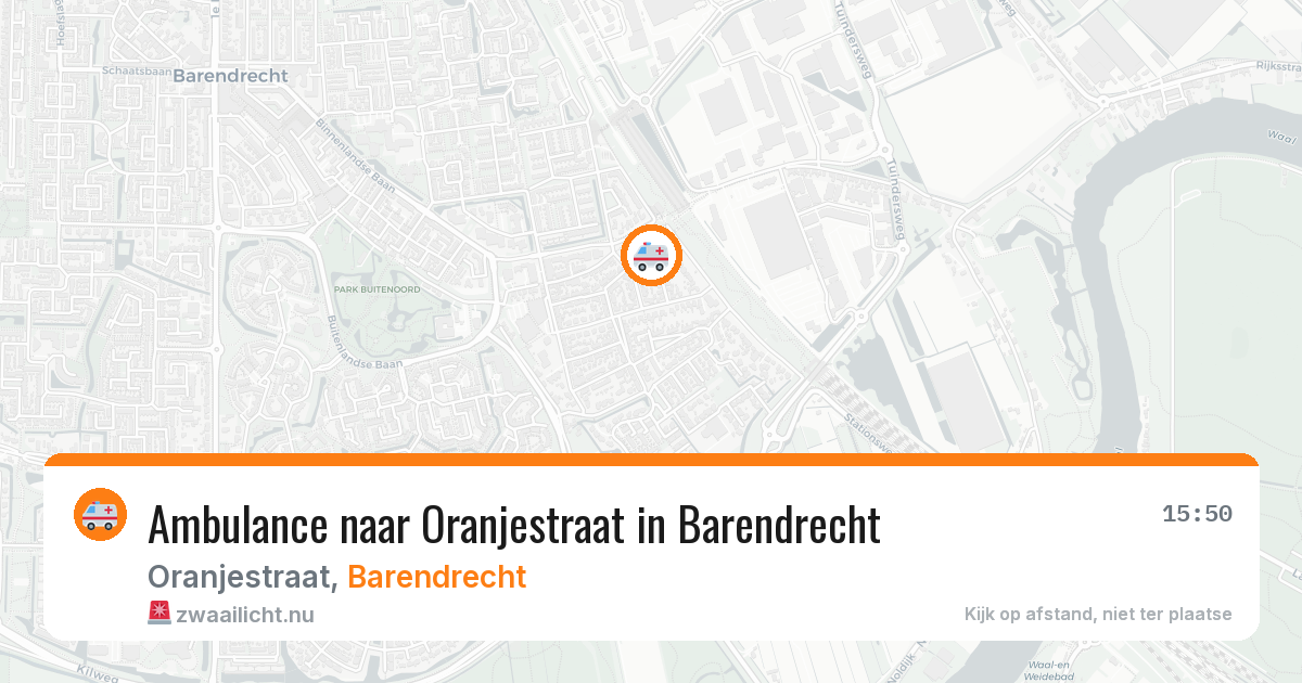Ambulance naar Oranjestraat in Barendrecht — 11 jul 2026